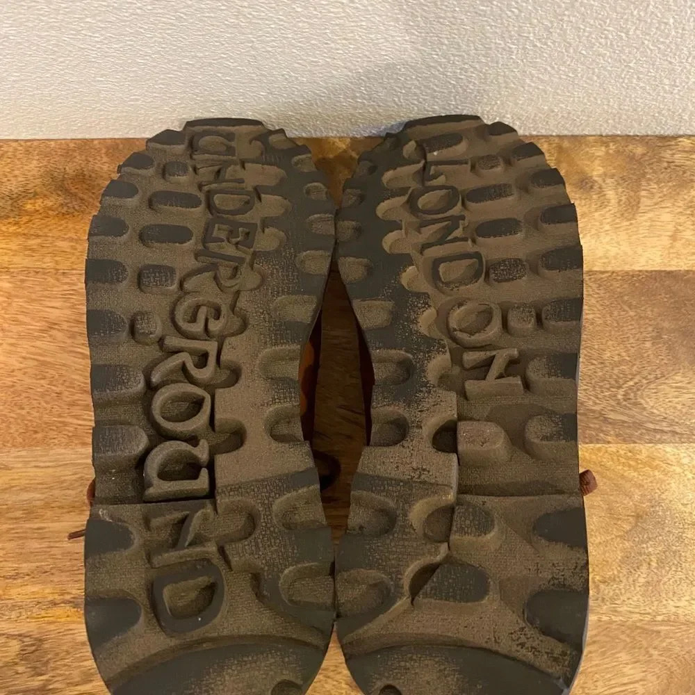 London Underground Joe Blake Ankle Boots Mahogany - Picture 5 of 9